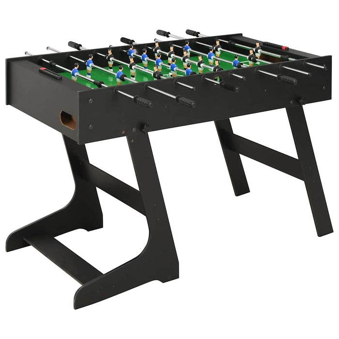 Masa de Fotbal Rabatabil 121x61x80 cm Negru