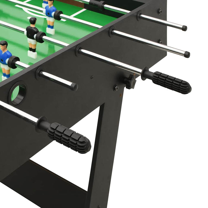 Masa de Fotbal Rabatabil 121x61x80 cm Negru