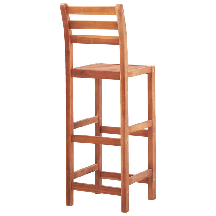 Bar Chairs 4 pcs Solid Acacia Wood