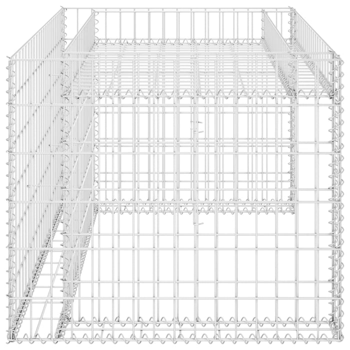 Lawn Mower Garage with Raised Bed 110x80x60 cm Steel Wire