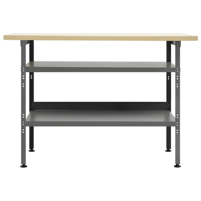 Workbench Grey 120x60x85 cm Steel