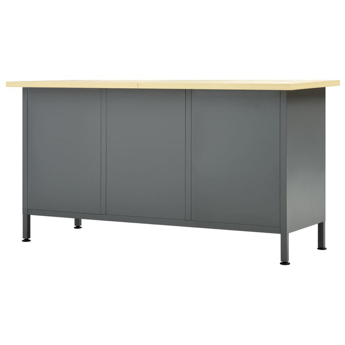 Workbench Black 160x60x85 cm Steel