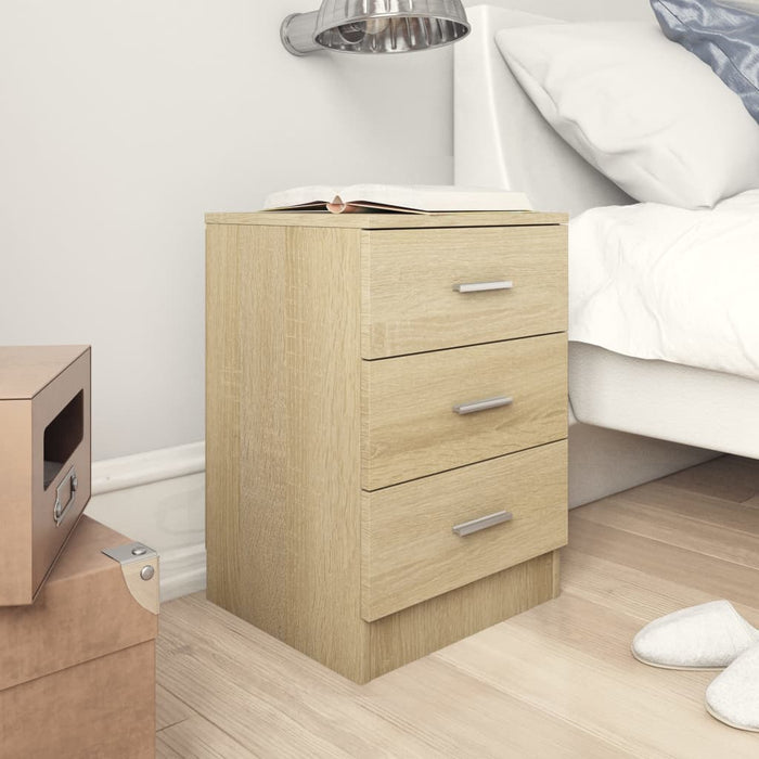 Bedside Cabinet Sonoma Oak 38x35x56 cm Engineered Wood