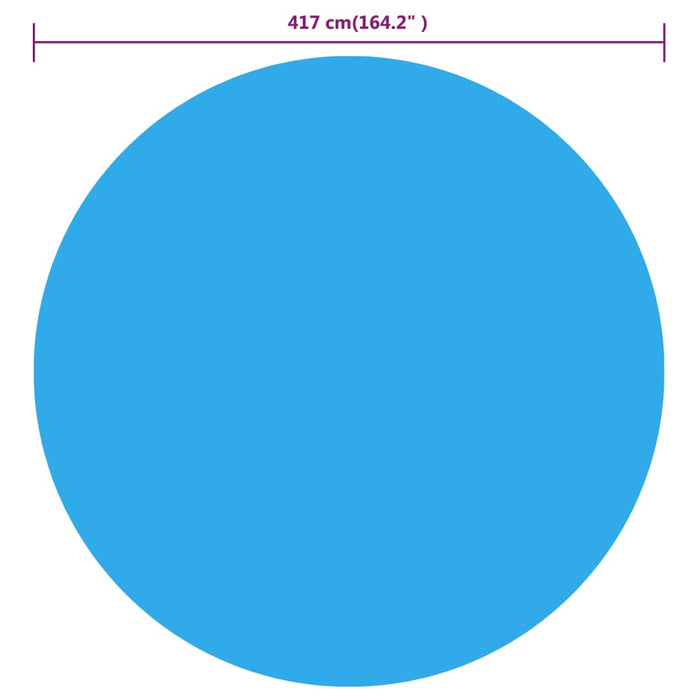 Крышка для бассейна Синяя 417 см ПЭ