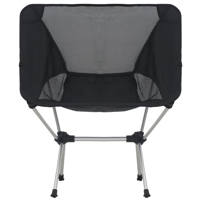 2x Folding Camping Chairs with Carry Bag 54x50x65 cm Aluminium