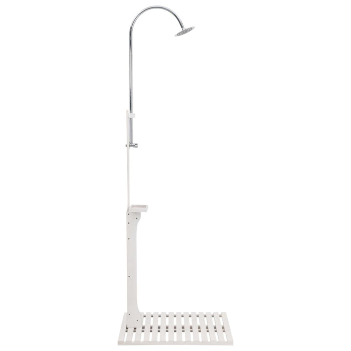 Garden Shower White Wood