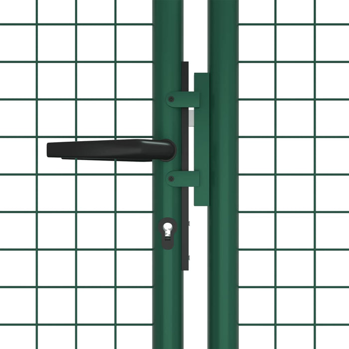 Mesh Garden Gate Steel 390x125 cm Green