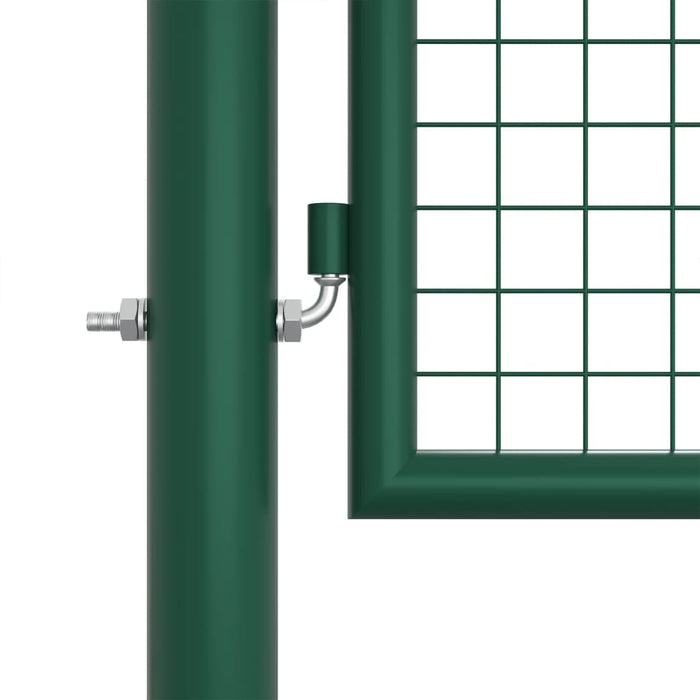 Mesh Garden Gate Steel 390x125 cm Green