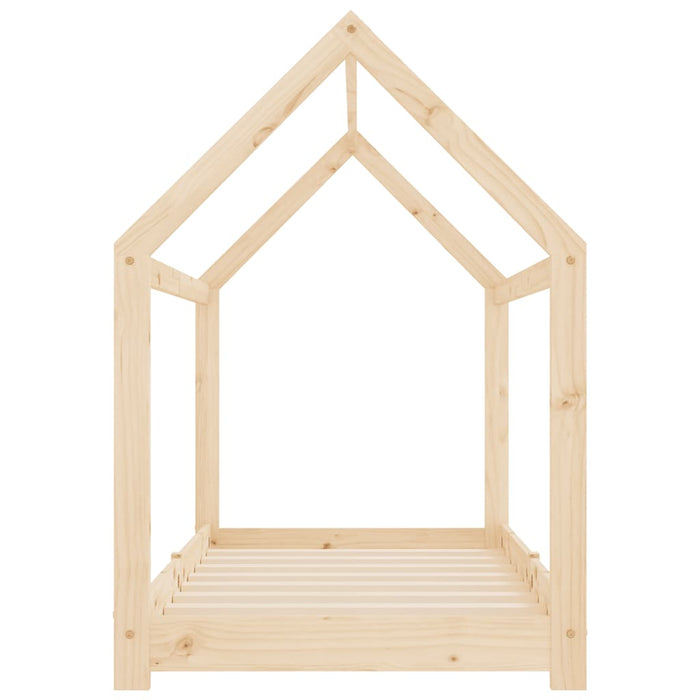 Kids Bed Frame Solid Pine Wood 70x140 cm