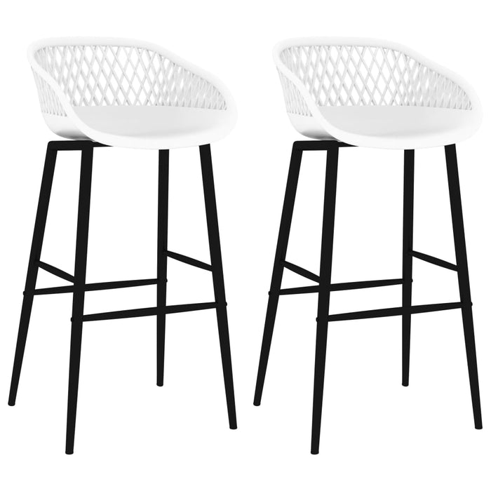 Bar Chairs 2 pcs White