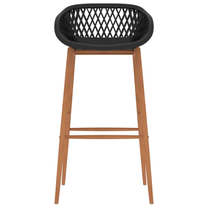 Bar Chairs 2 pcs Black