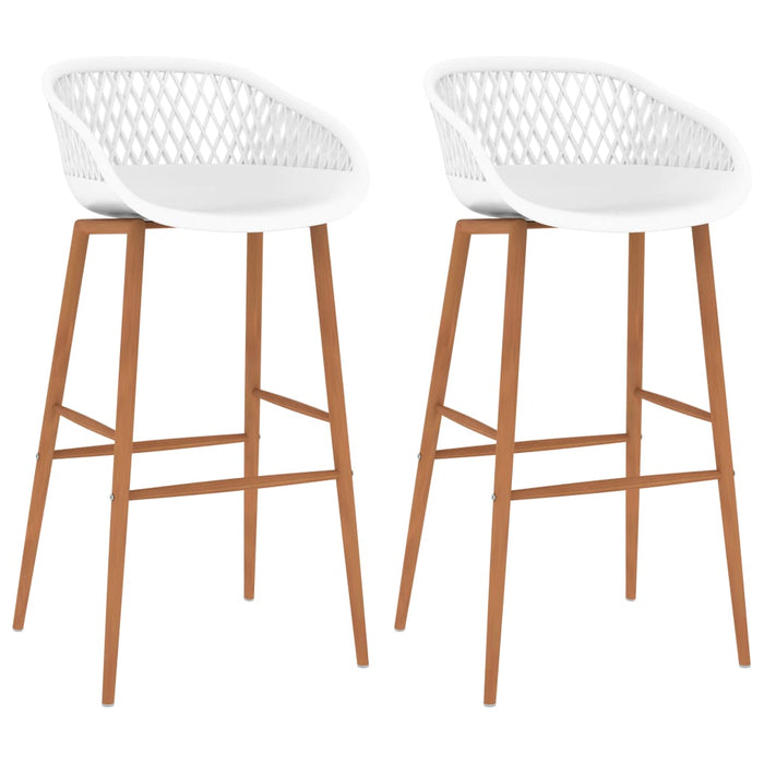 Bar Chairs 2 pcs White