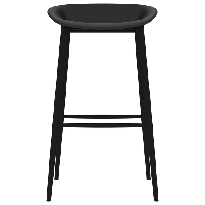 Bar Chairs 2 pcs Black