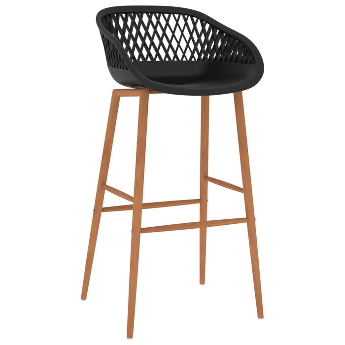 Bar Chairs 4 pcs Black