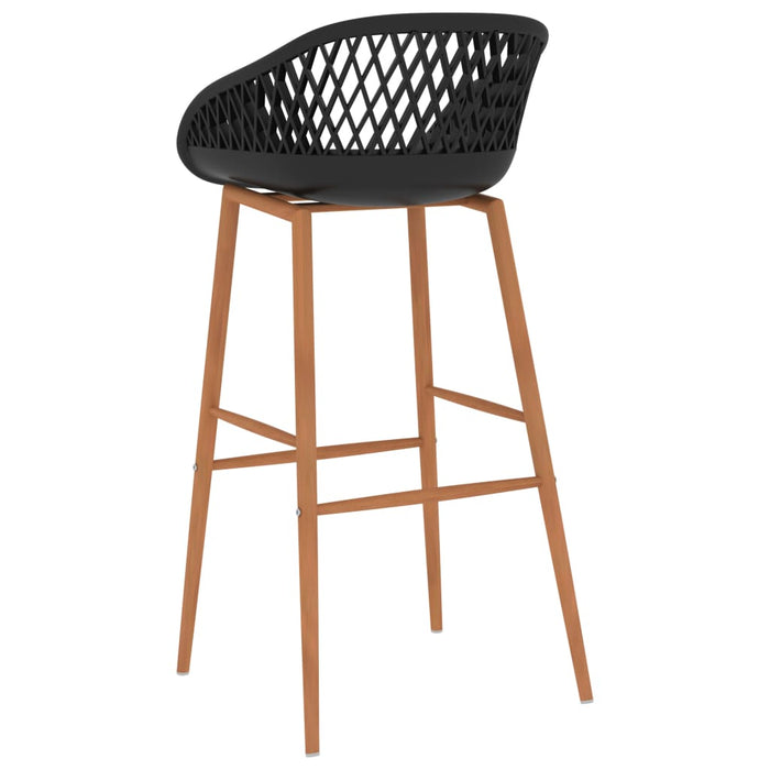 Bar Chairs 4 pcs Black