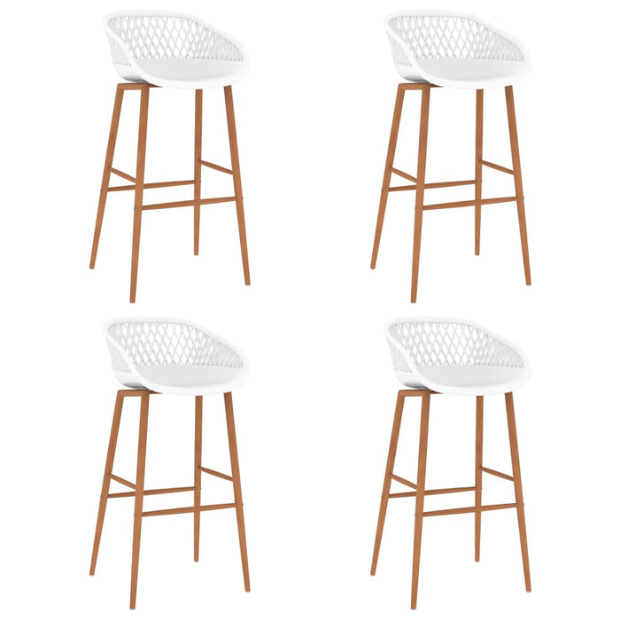 Bar Chairs 4 pcs White