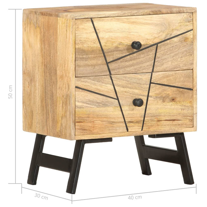 Bedside Cabinet 40x30x50 cm Solid Mango Wood