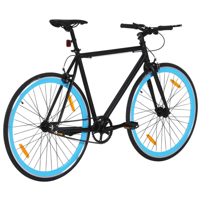 Fixed Gear Bike Black and Blue 700c 55 cm