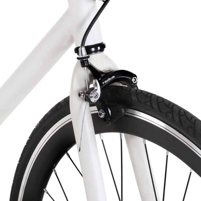 Fixed Gear Bike White and Black 700c 51 cm