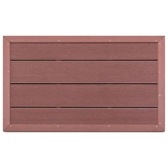 Floor Element for Solar Shower Brown 101x63x55 cm WPC