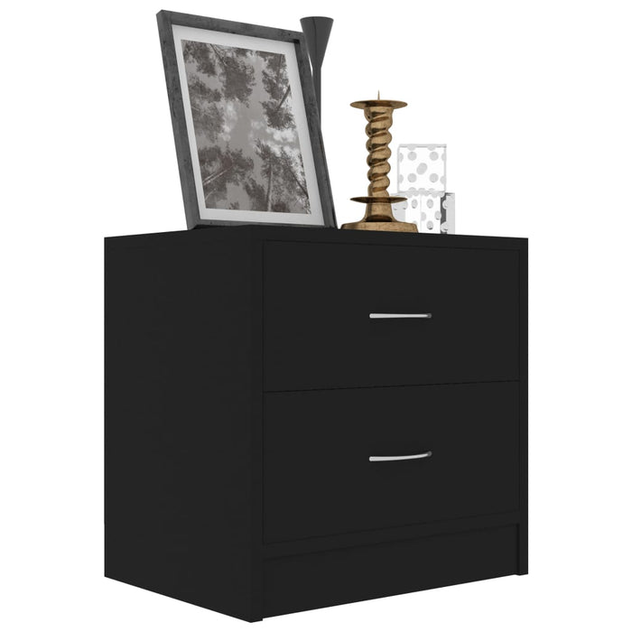 Bedside Cabinet Black 40x30x40 cm Engineered Wood