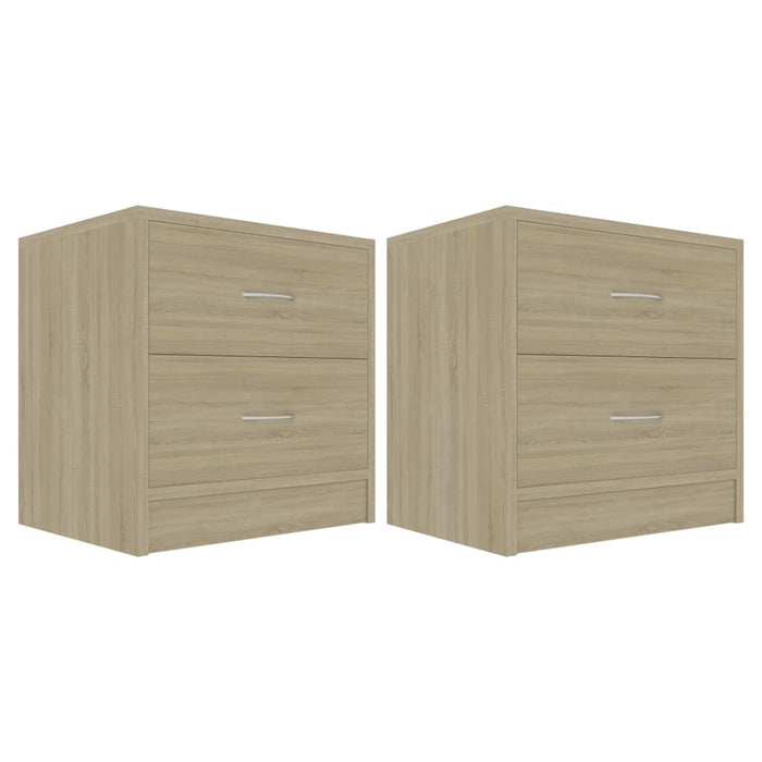 Bedside Cabinets 2 pcs Sonoma Oak 40x30x40 cm Engineered Wood