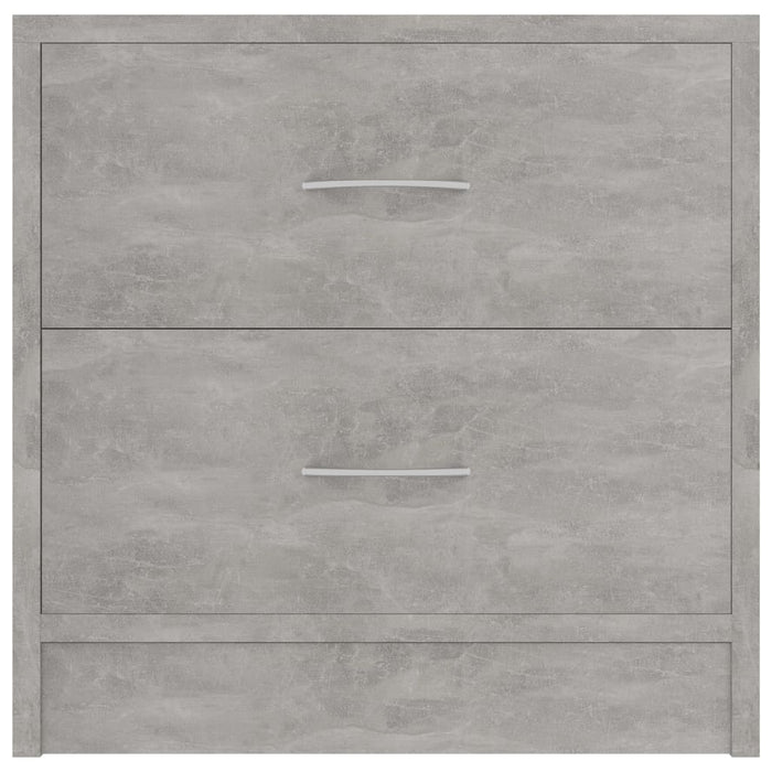 Bedside Cabinet Concrete Grey 40x30x40 cm Engineered Wood