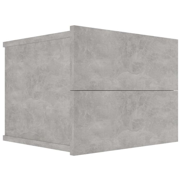 Bedside Cabinet Concrete Grey 40x30x30 cm Engineered Wood