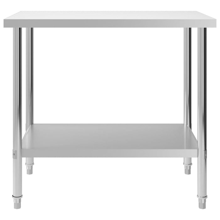 Kitchen Work Table 100x60x85 cm Stainless Steel