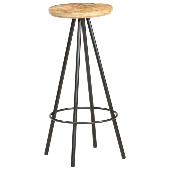 Bar Stools 4 pcs Rough Mango Wood