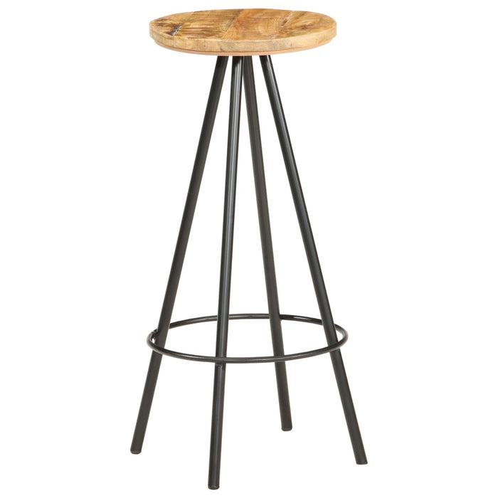 Bar Stools 4 pcs Rough Mango Wood