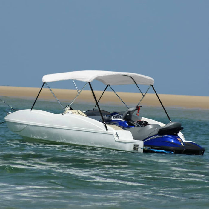 3 Bow Bimini Top White 183x196x137 см