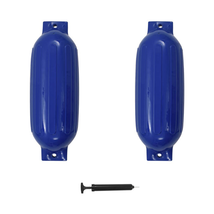 Boat Fenders 2 pcs Blue 69x21.5 cm PVC