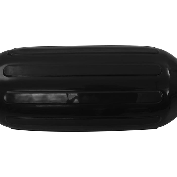 Boat Fenders 2 pcs Black 69x21.5 cm PVC