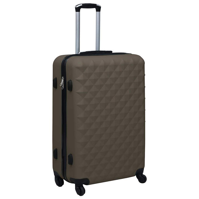 Hardcase Trolley Set 3 pcs Brown ABS