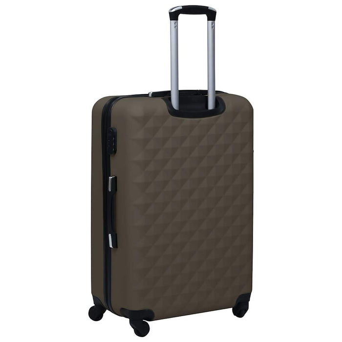 Hardcase Trolley Set 3 pcs Brown ABS