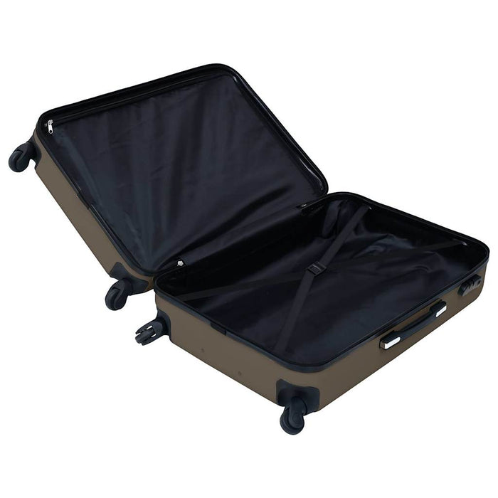 Hardcase Trolley Set 3 pcs Brown ABS