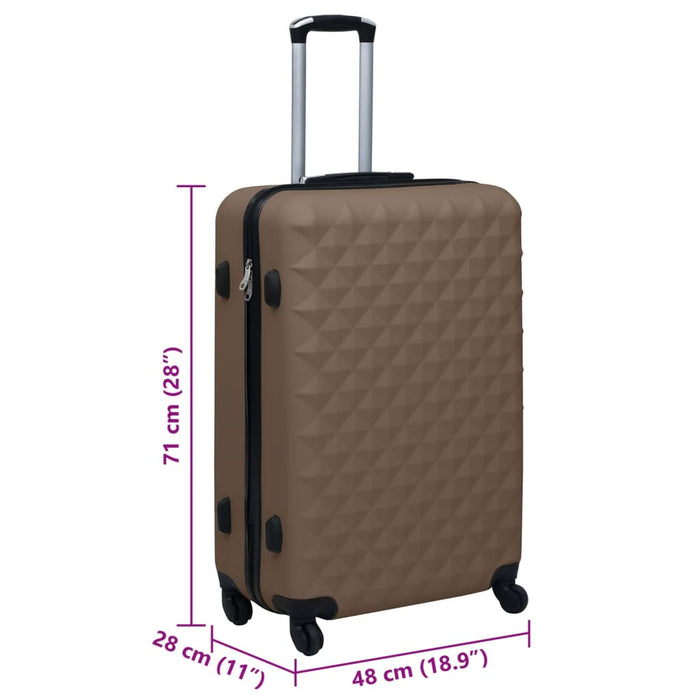 Hardcase Trolley Brown ABS