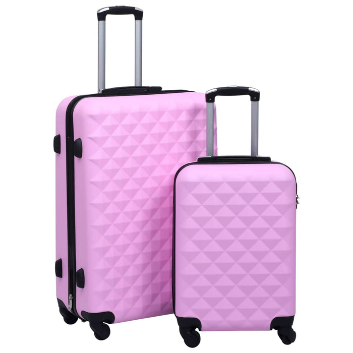 Hardcase Trolley Set 2 pcs Pink ABS