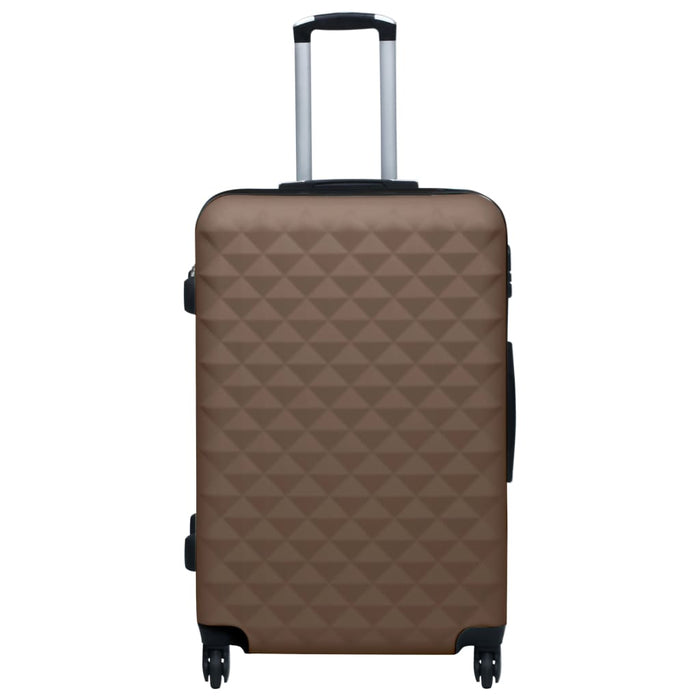 Hardcase Trolley Set 2 pcs Brown ABS