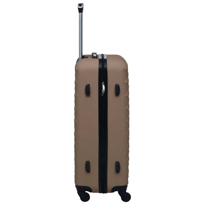 Hardcase Trolley Set 2 pcs Brown ABS