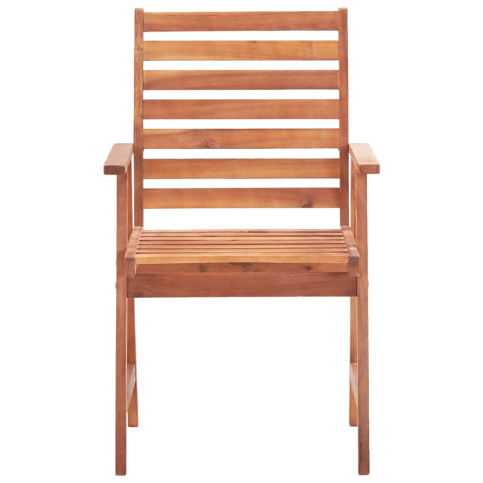 Outdoor Dining Chairs 4 pcs Solid Acacia Wood