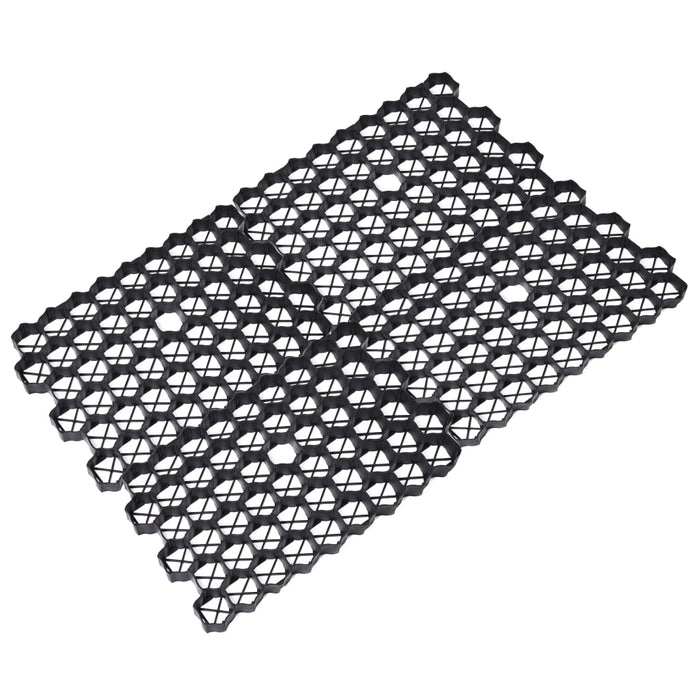 Grile pentru iarba 16 buc Negru 60x40x3 cm Plastic