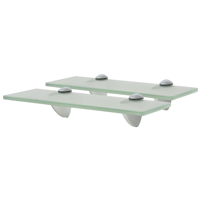 Floating Shelves 2 pcs Glass 30x10 cm 8 mm