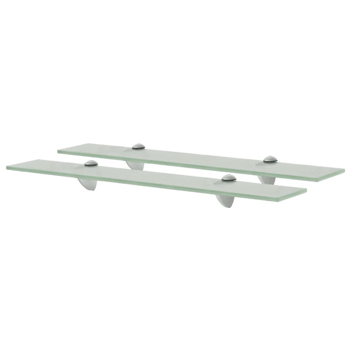 Floating Shelves 2 pcs Glass 60x20 cm 8 mm