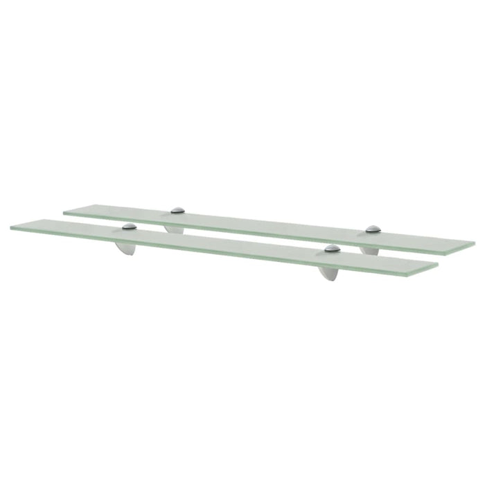 Floating Shelves 2 pcs Glass 80x20 cm 8 mm