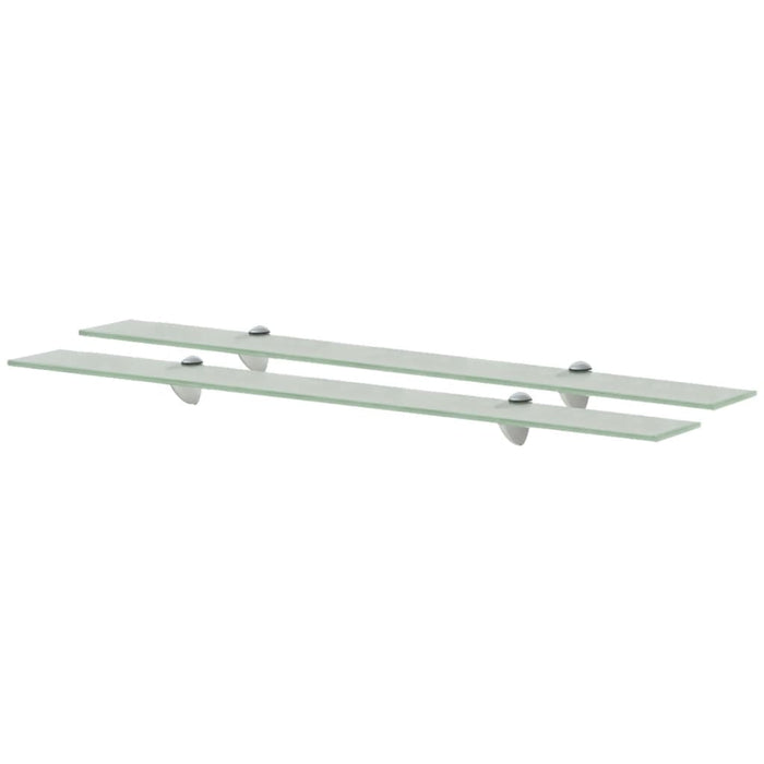 Floating Shelves 2 pcs Glass 90x20 cm 8 mm