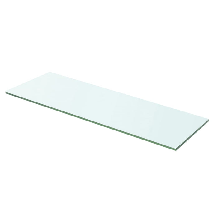 Shelves 2 pcs Panel Glass Clear 60x15 cm