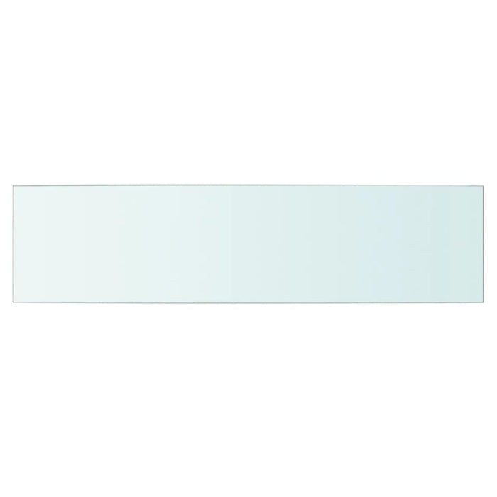 Shelves 2 pcs Panel Glass Clear 60x15 cm