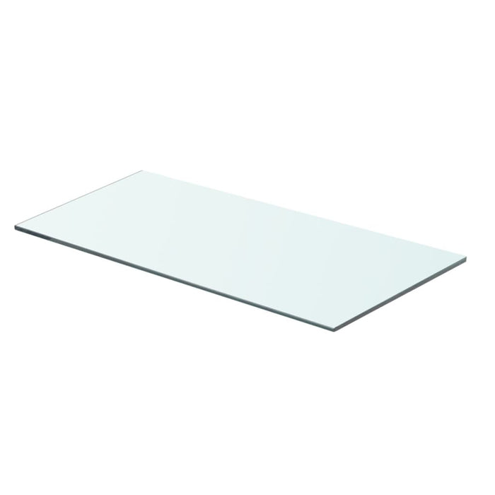 Shelves 2 pcs Panel Glass Clear 60x25 cm